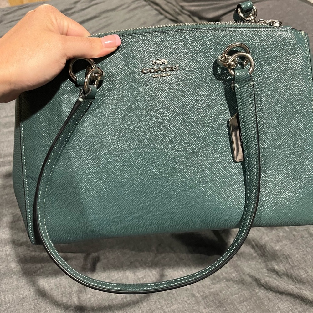 COACH teal crossbody